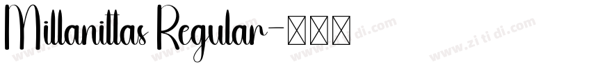 Millanittas Regular字体转换